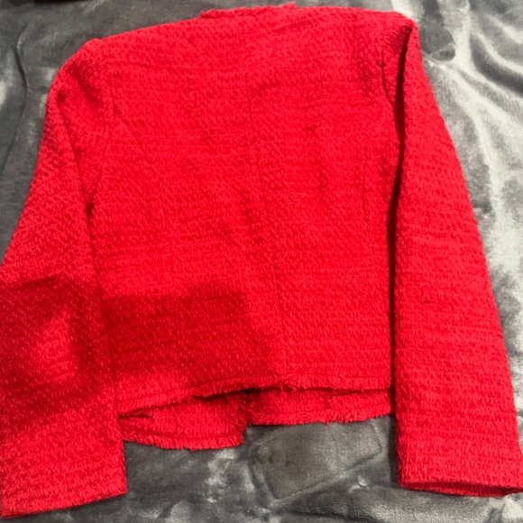 Mango dark red tweed jacket - Picture 3 of 3